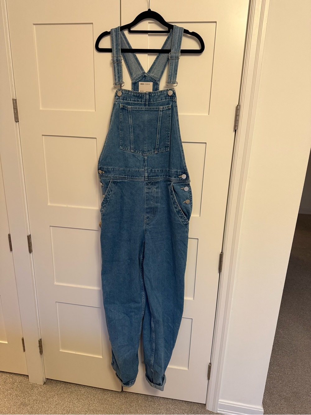 Classic Blue Denim Overalls for Women - Relaxed Fit